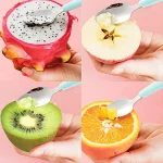 Baby Double Head Fruit Puree Silicone Spoon
