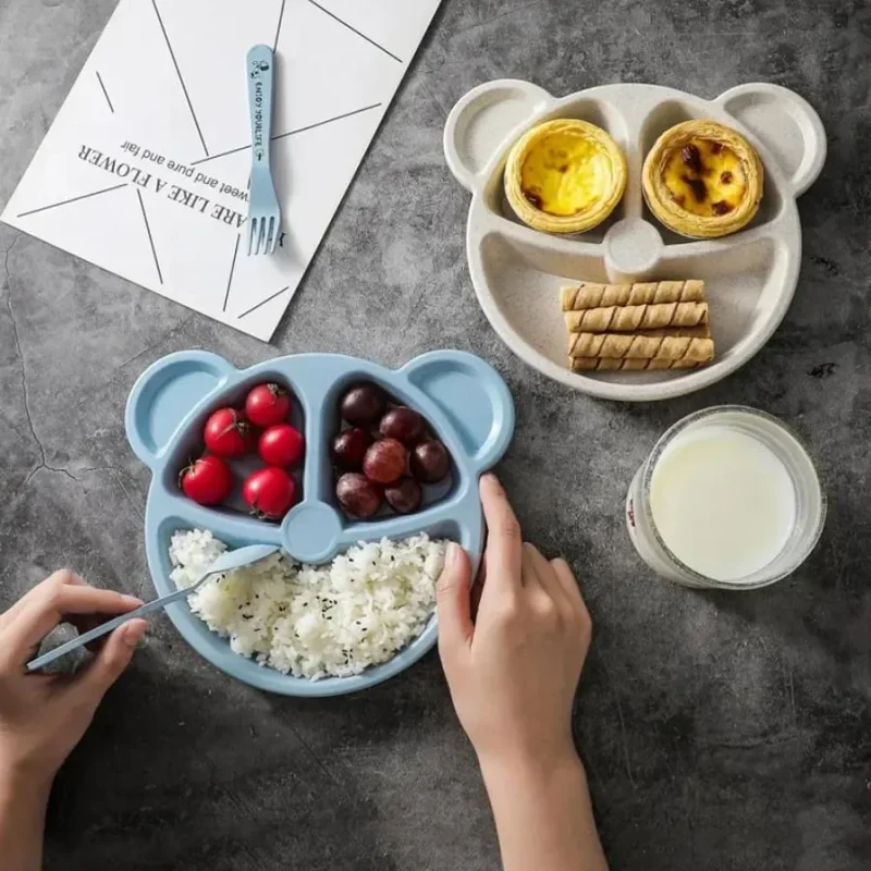 Wheat Bear Feeding Set with Spoon & Fork