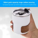 Stainless Steel Baby Milk Cup With Lid & Straw